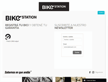 Tablet Screenshot of bike-station.com.ar